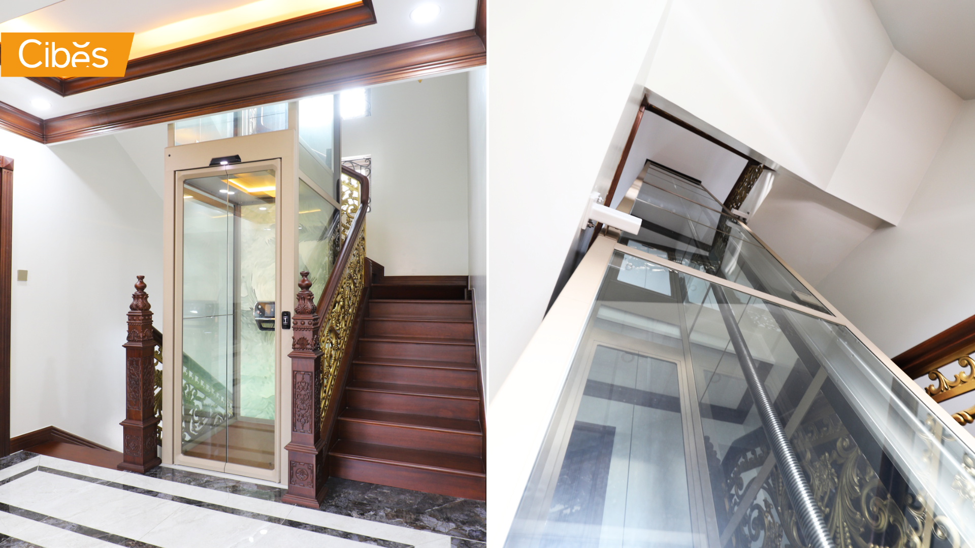 Lắp đặt thang máy nhỏ Cibes V90 cho nhà xây mới ở Thủ Đức